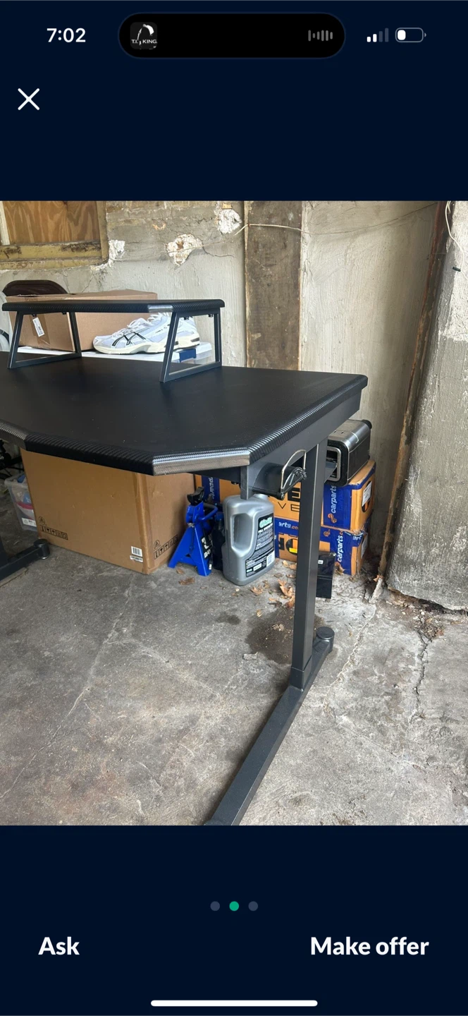 Gaming Desk with Monitor Stand. Easy garage pick up - photo 3