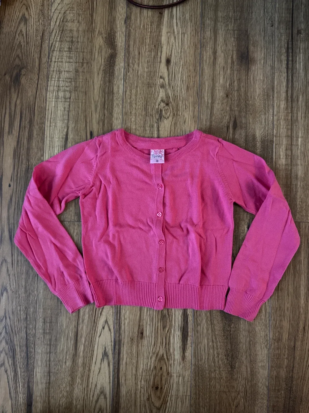 Pink girls cardigan, size 8 thumbnail