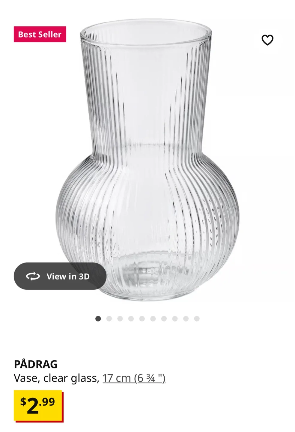IKEA PÅDRAG Vase, with flowers image indicator(3)