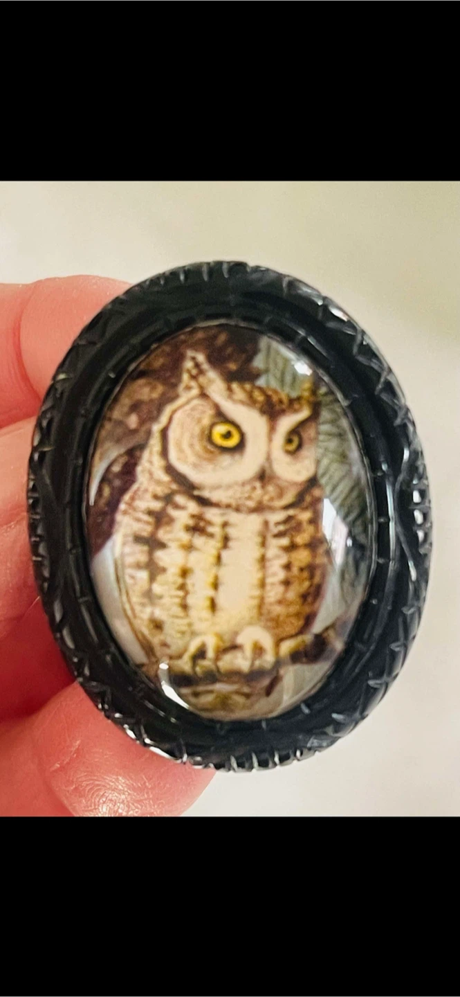 Halloween Owl Ring and Raven bracelet by hotcakes LA . - photo 2