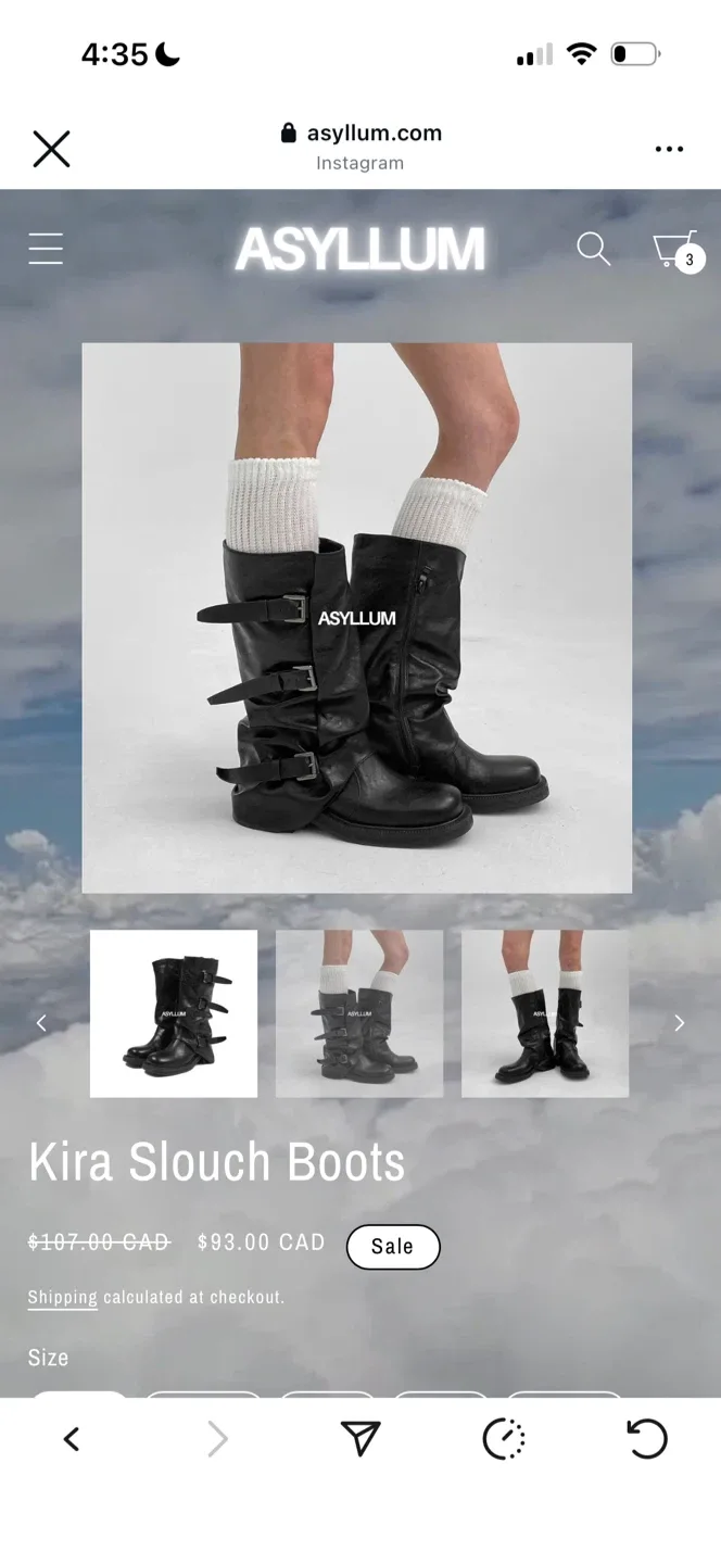 ASYLlum brand new Kira Slouch Boots - Size us 8 image indicator(2)