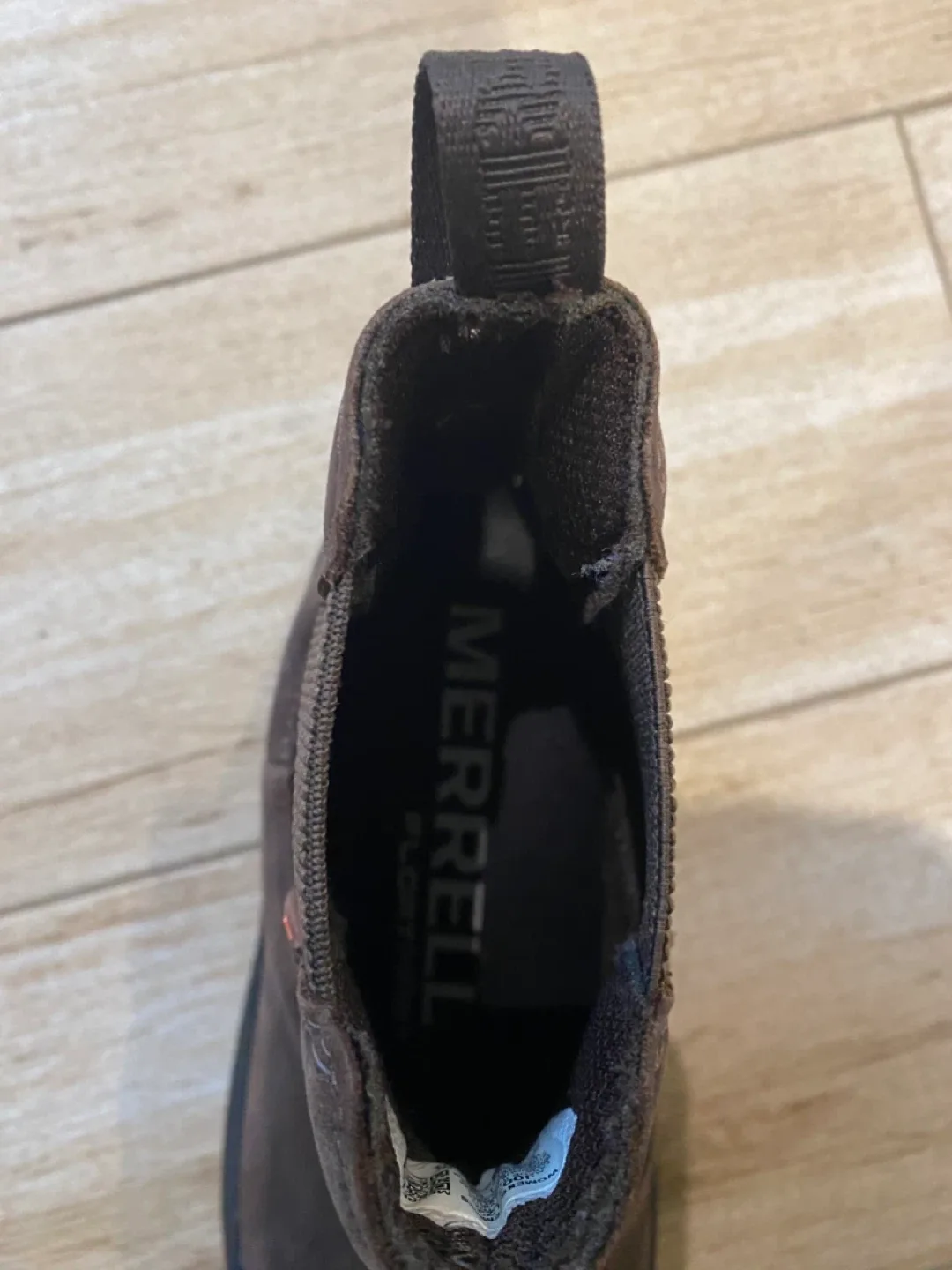 Merrell Brown Leather Chelsea Boots - Women's Size 7.5 image indicator(4)