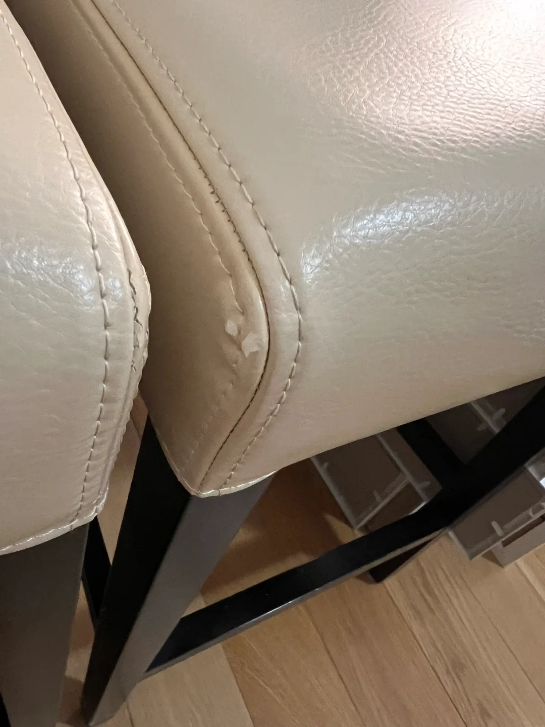 Two Crate & Barrel Counter Stools image indicator(2)