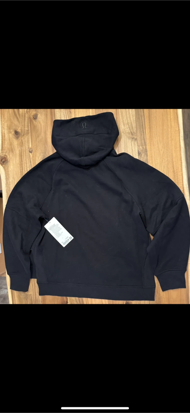 Lululemon Scuba Oversized Side-Slit Hoodie - M/L Black - photo 2