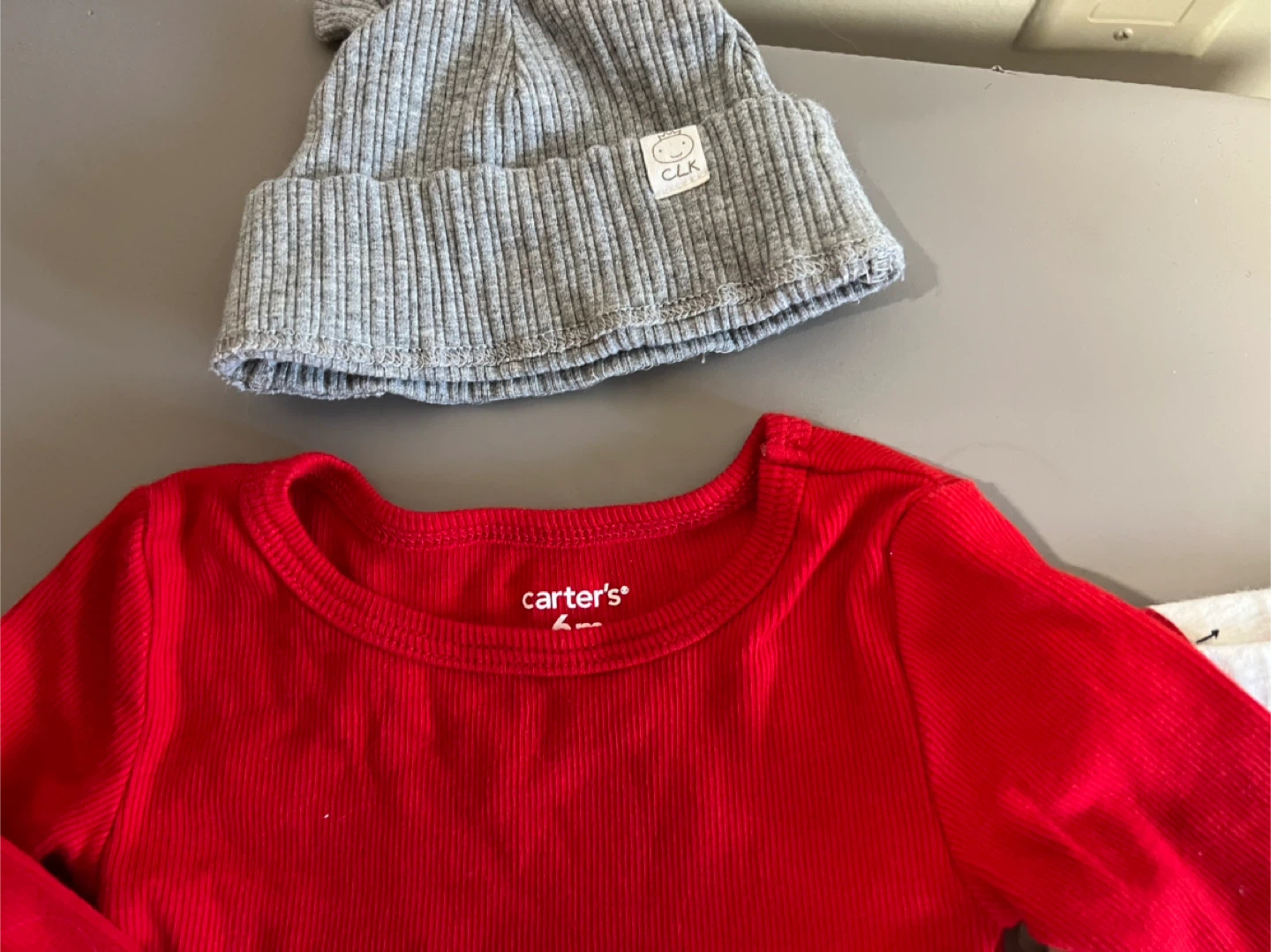 Carter's Baby Outfit Set - Red Dress, Pants & Hat - photo 2