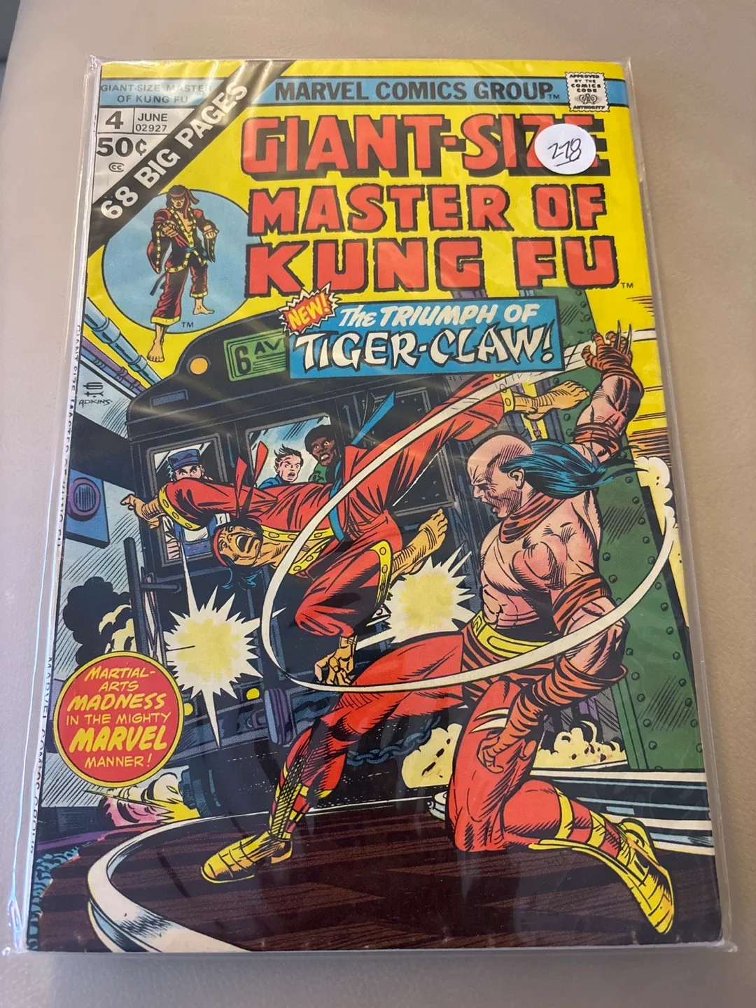 Giant-Size Master of Kung Fu Comic Book #4