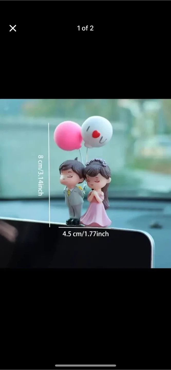 Couple Figurine Car Dashboard Decor thumbnail