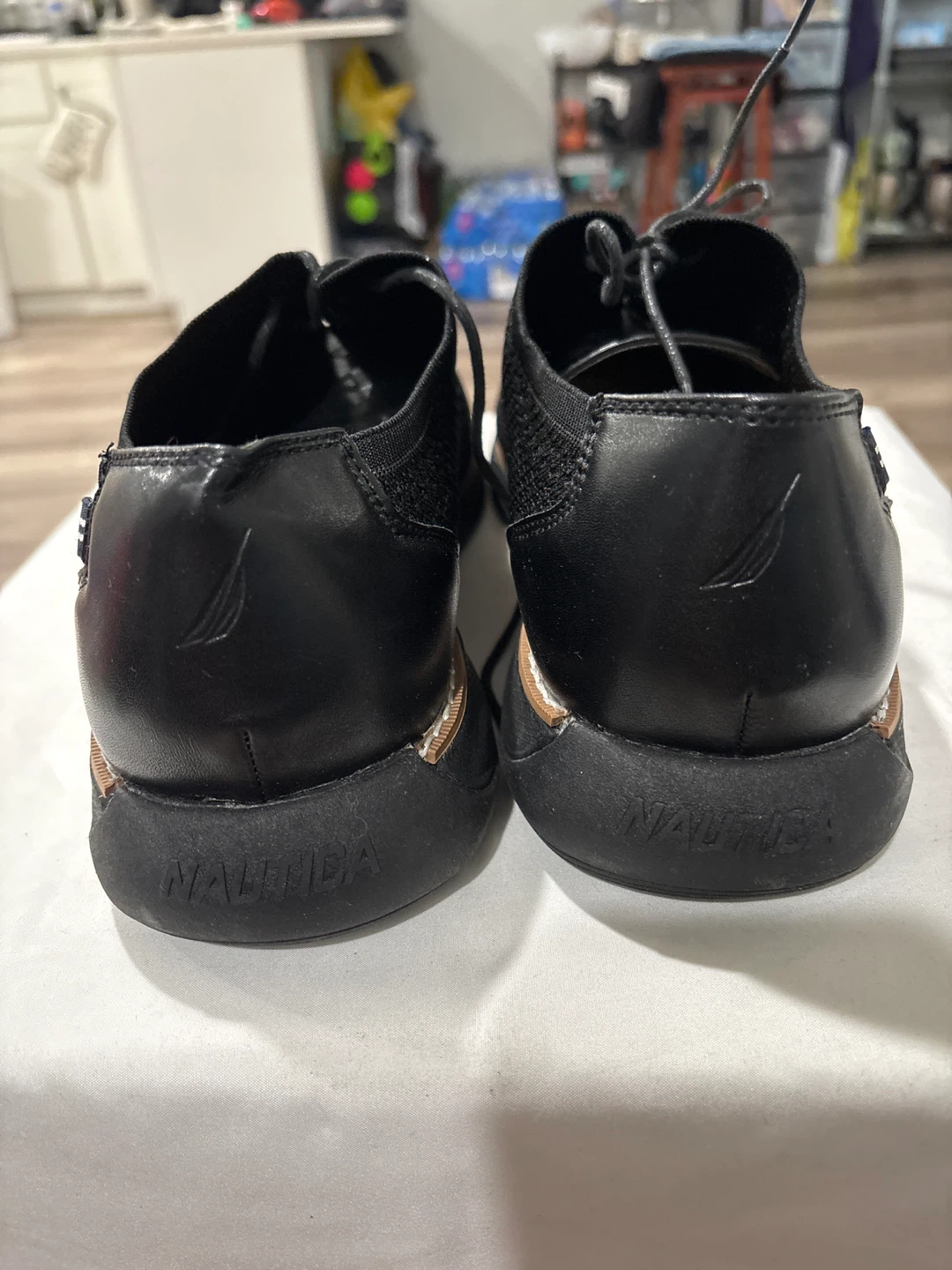 Nautica Black Knit Oxford Dress Shoes size 13 - photo 3