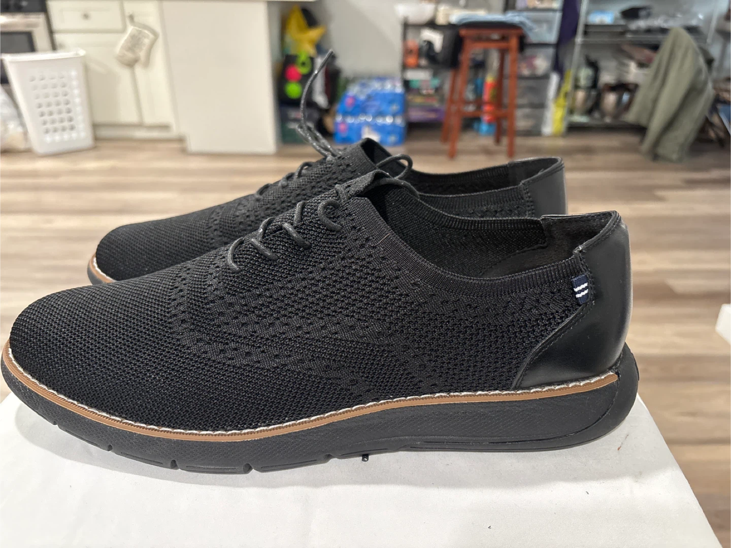 Nautica Black Knit Oxford Dress Shoes size 13 - photo 2