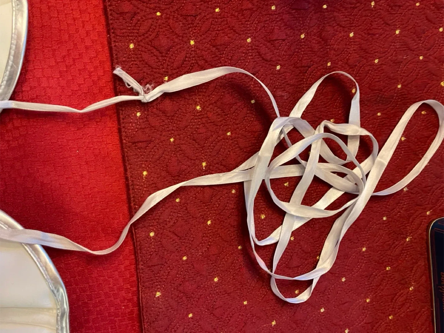 XL Silver Leather-Like Corset great for Halloween Costume image indicator(5)