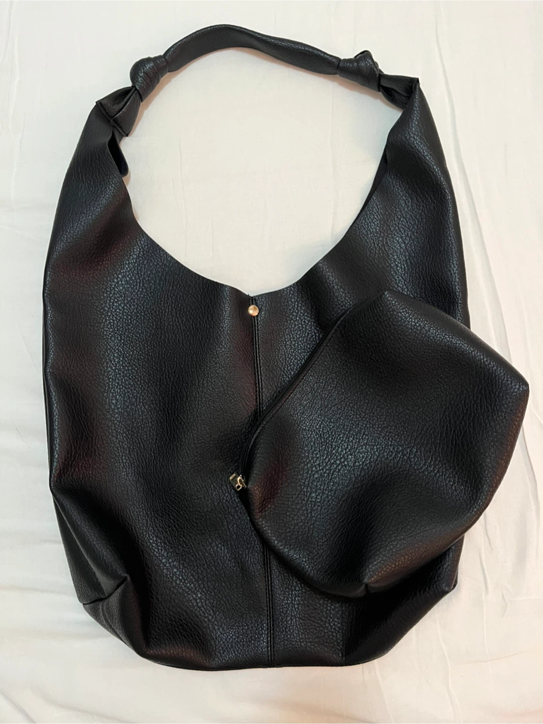 Anthropologie Black The Love Knot Slouchy Bag - photo 2