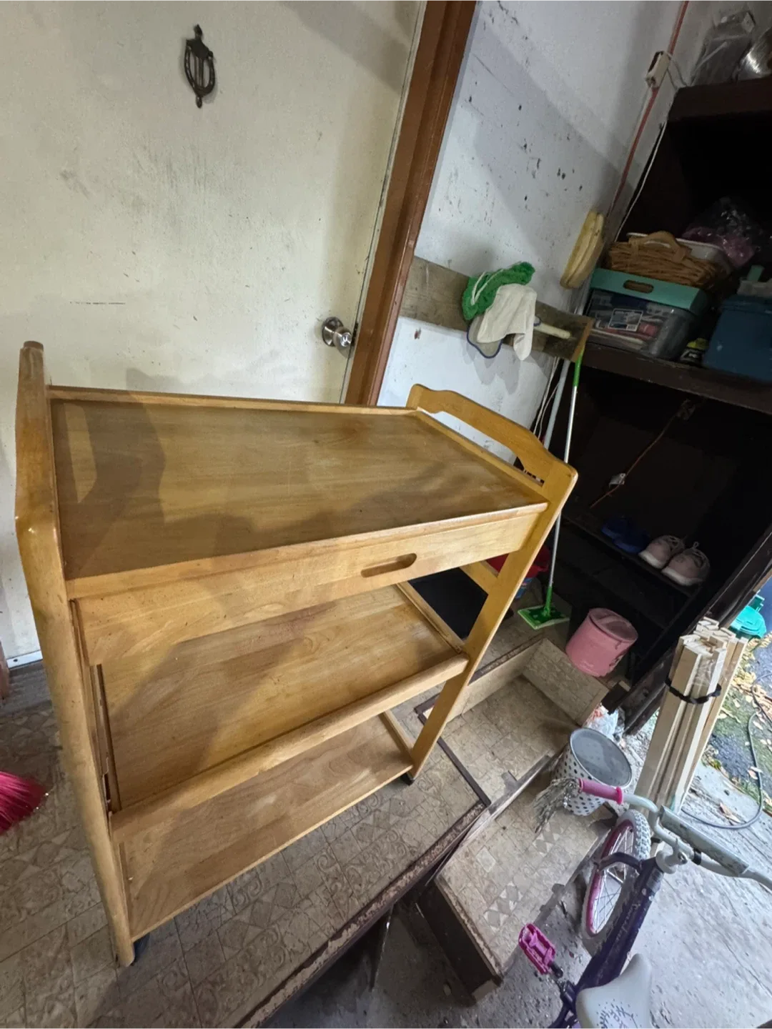 Wooden Rolling Kitchen Cart image indicator(2)