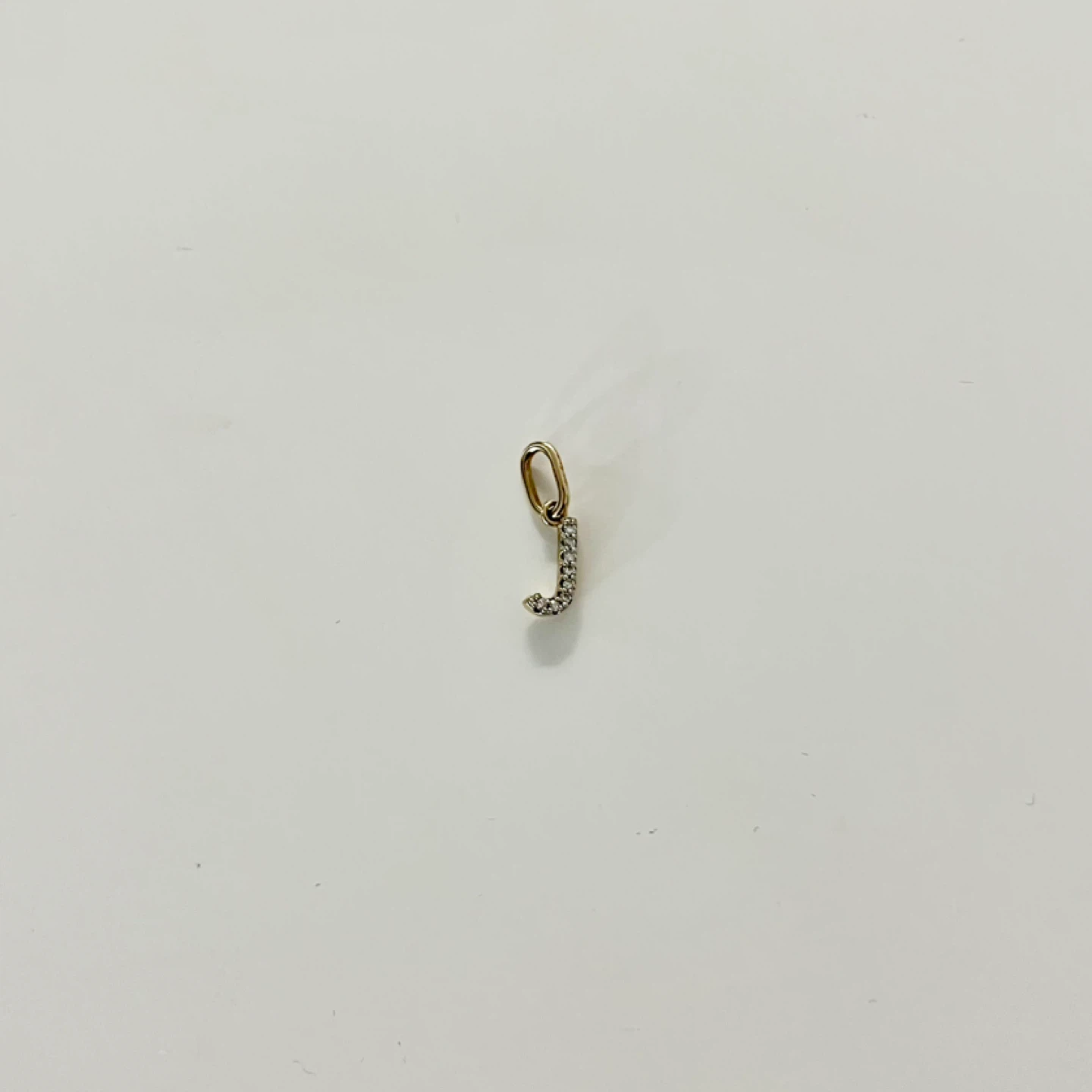 Mejuri Diamond Letter 'J' Charm