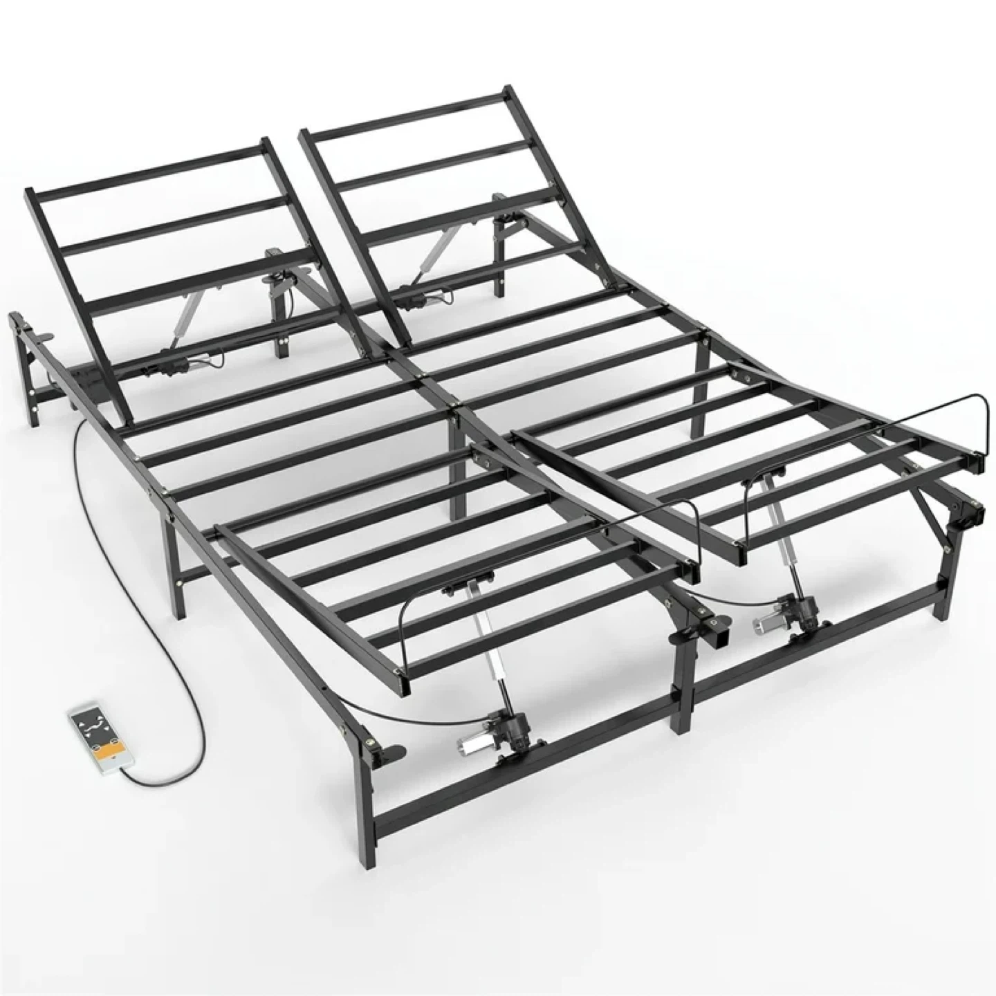 Queen Size Adjustable Bed Frame - Carbon Steel WITH MATTRESS - photo 2