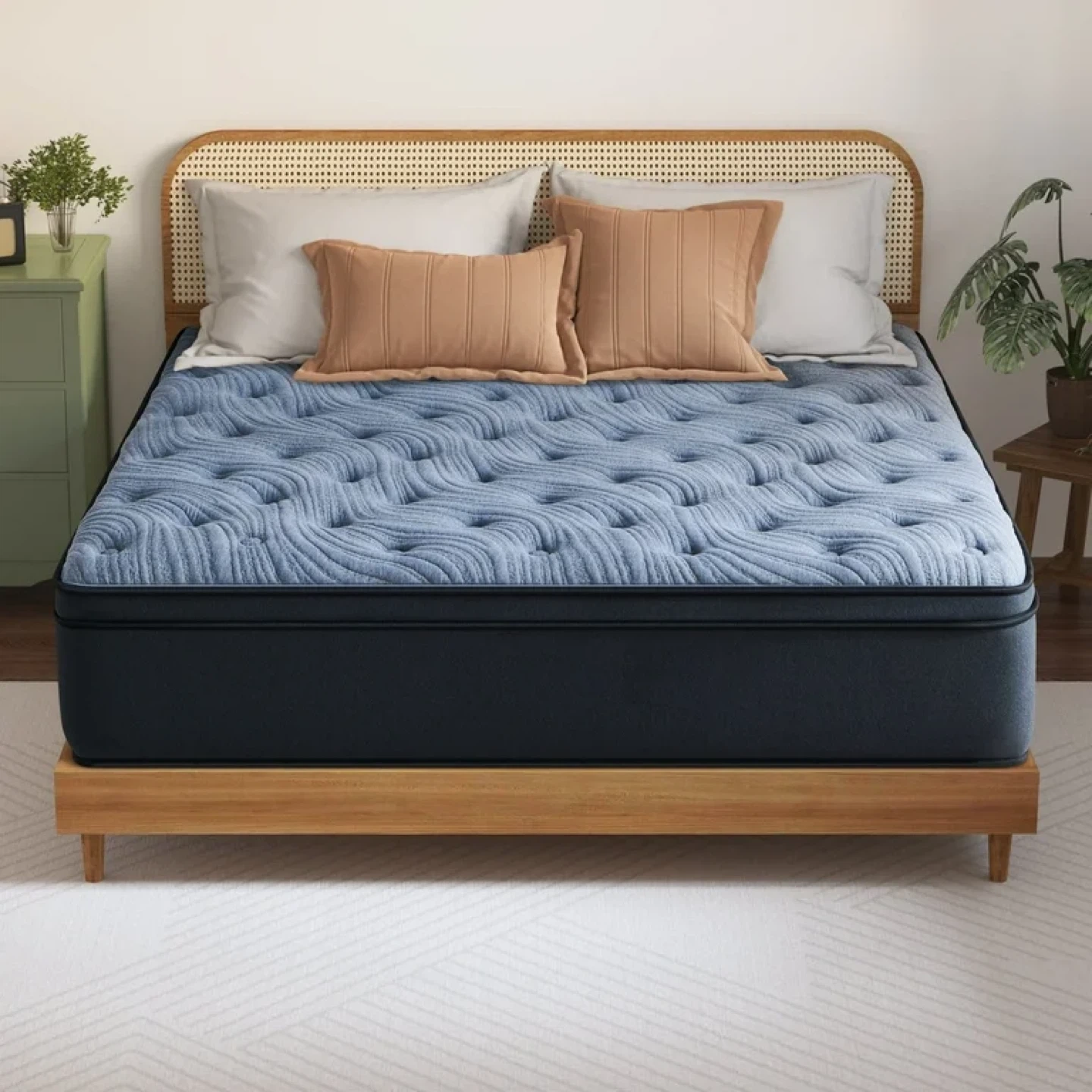 Queen Size Adjustable Bed Frame - Carbon Steel WITH MATTRESS - photo 5