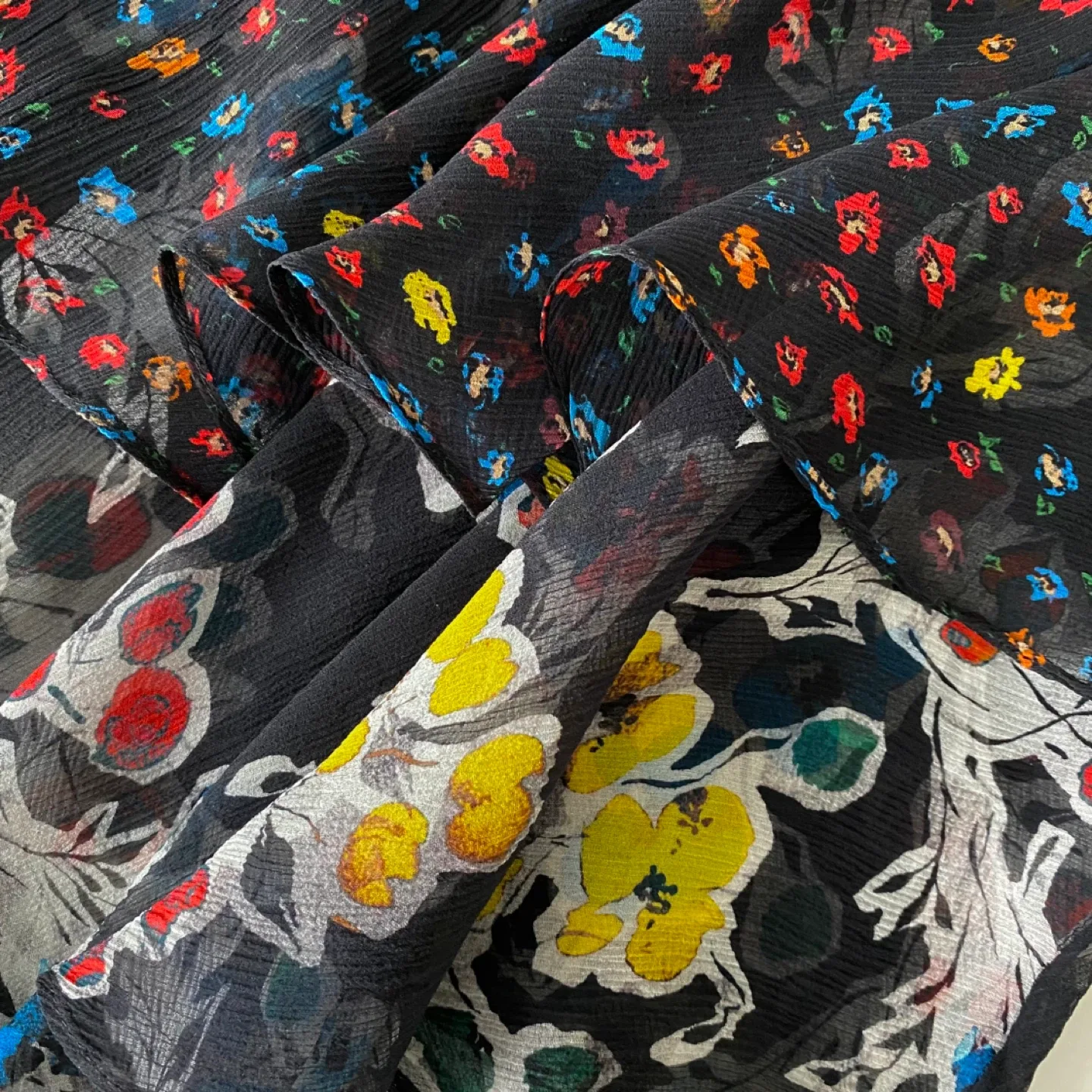 Jason Wu 100% Silk Floral Layered Skirt image indicator(7)