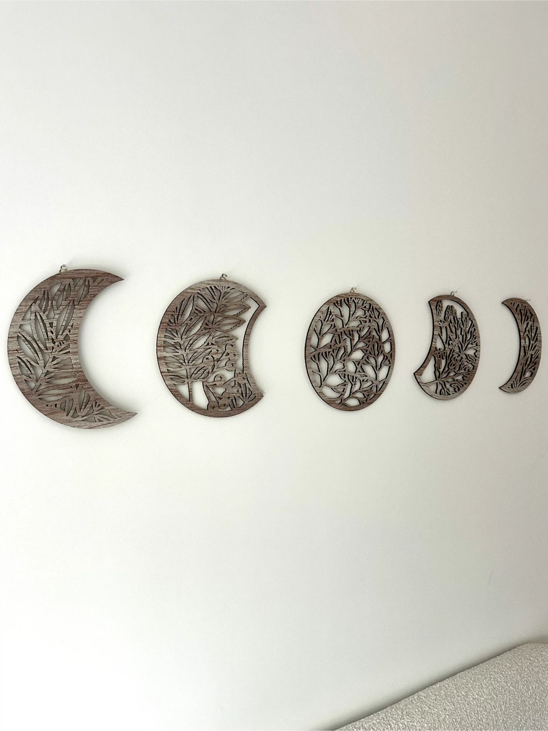 Wooden Moon Phase Wall Decor