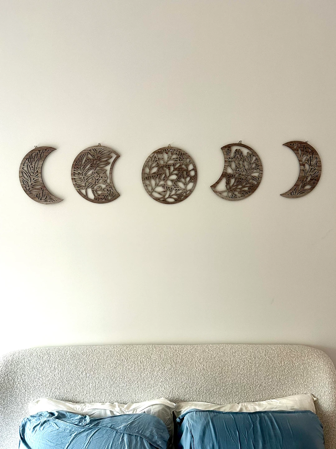 Wooden Moon Phase Wall Decor - photo 2