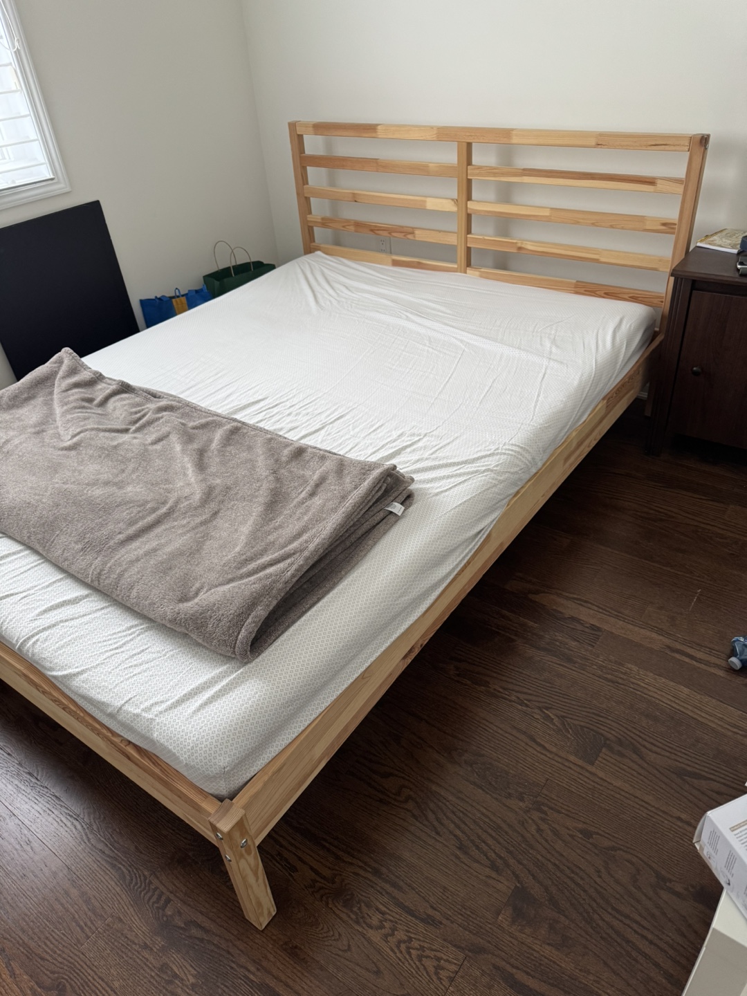 Ikea Bed Frame + Mattress - Queen