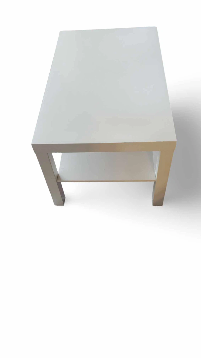 White Coffee Table with Shelf - photo 4