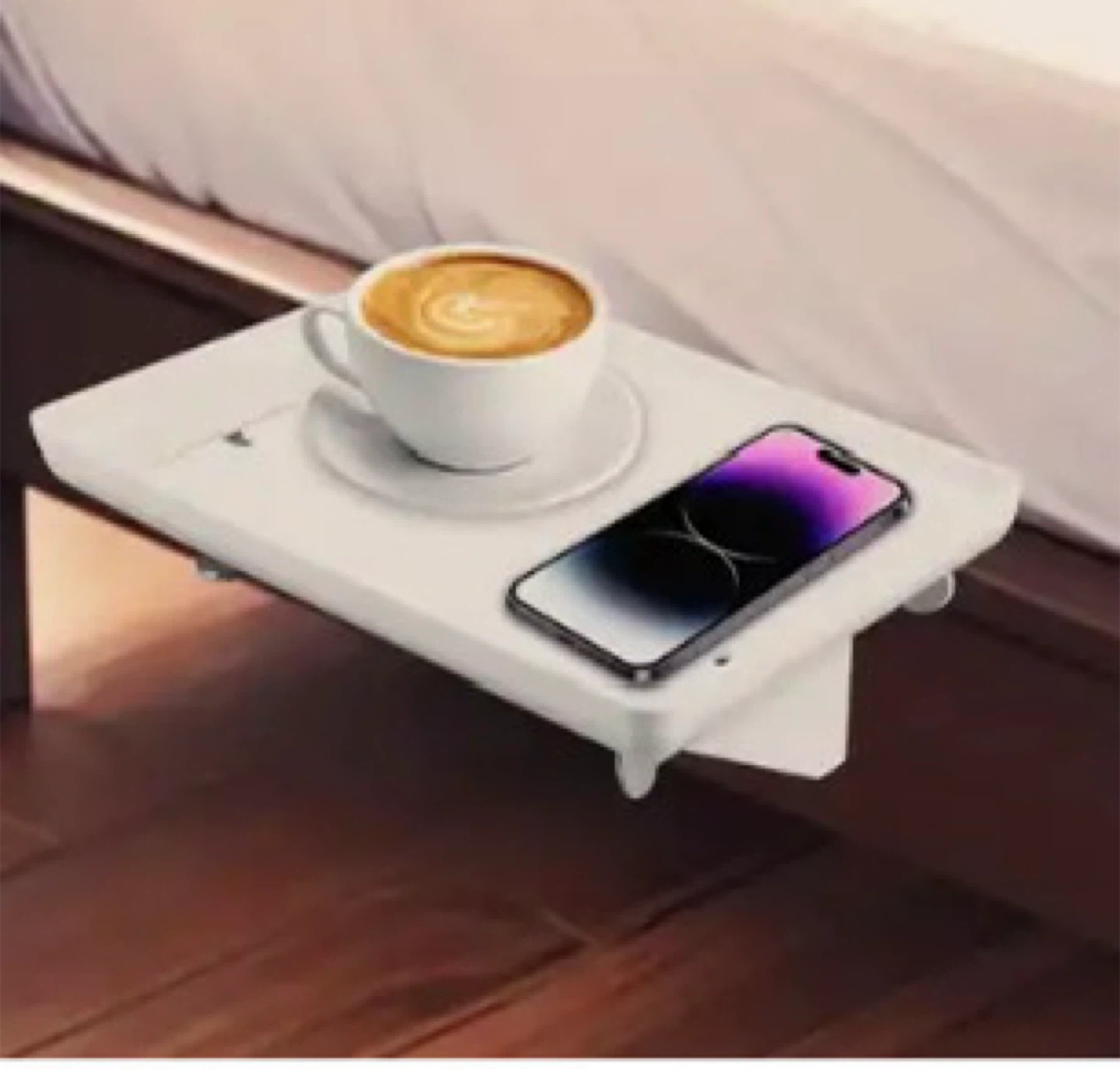 Floating Bed side tray - BedShelfie Essential Side Table
