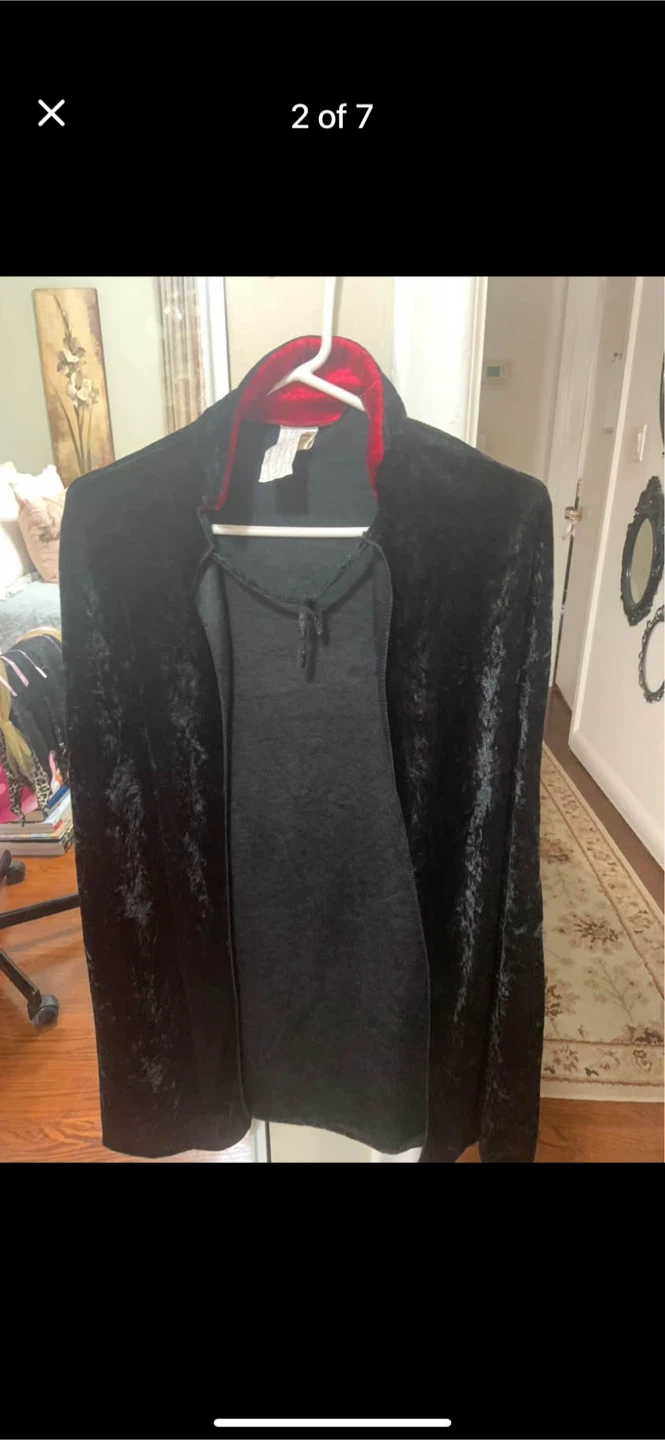 Kids Costume  Black Velvet Cape