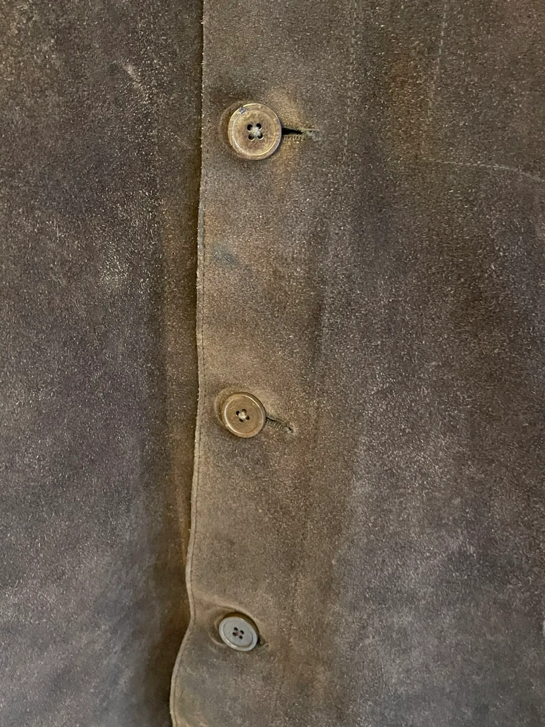 Men’s Brown “Vintage” Banana Republic Suede Button Up Jacket image indicator(6)