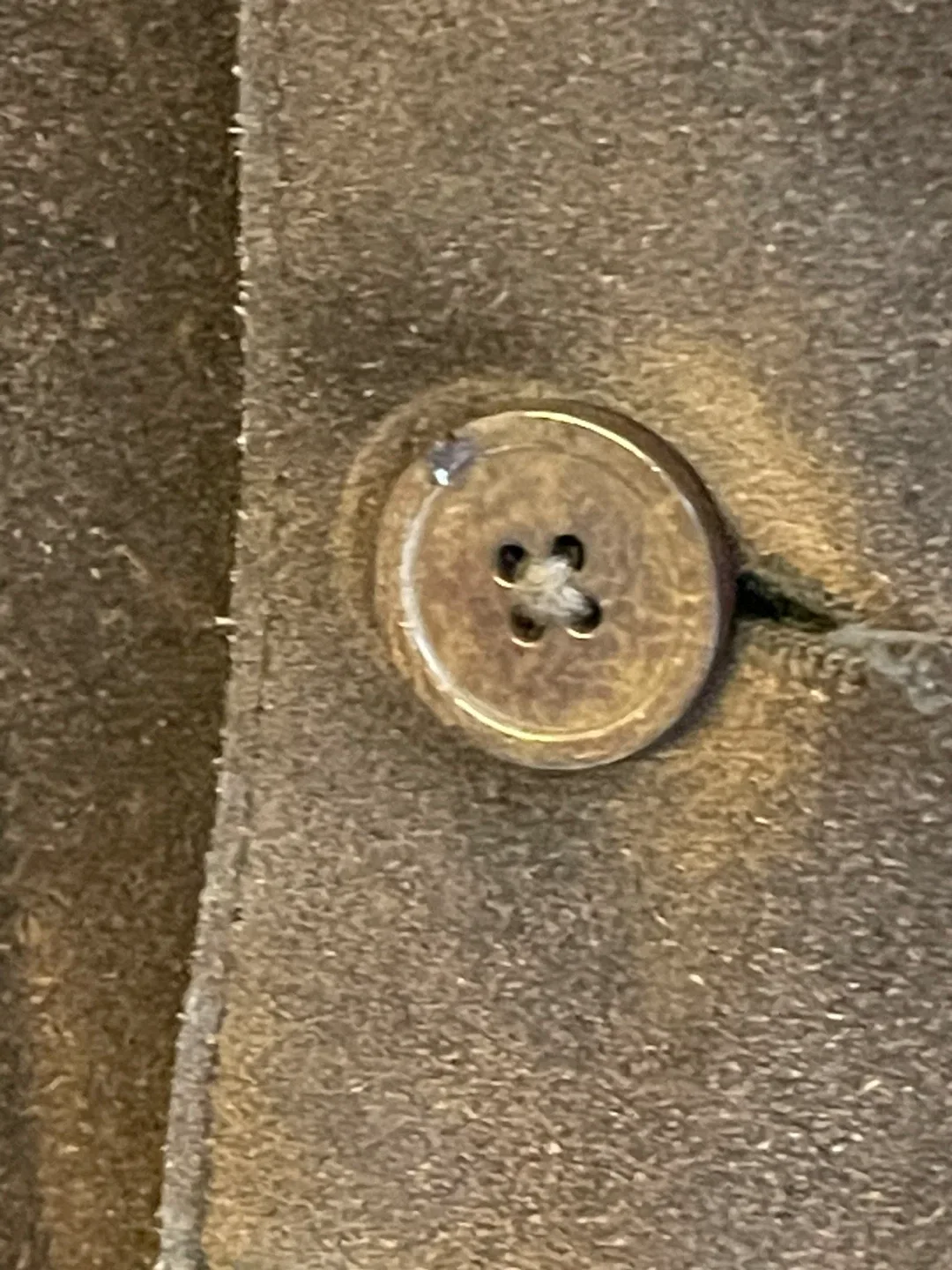 Men’s Brown “Vintage” Banana Republic Suede Button Up Jacket image indicator(7)