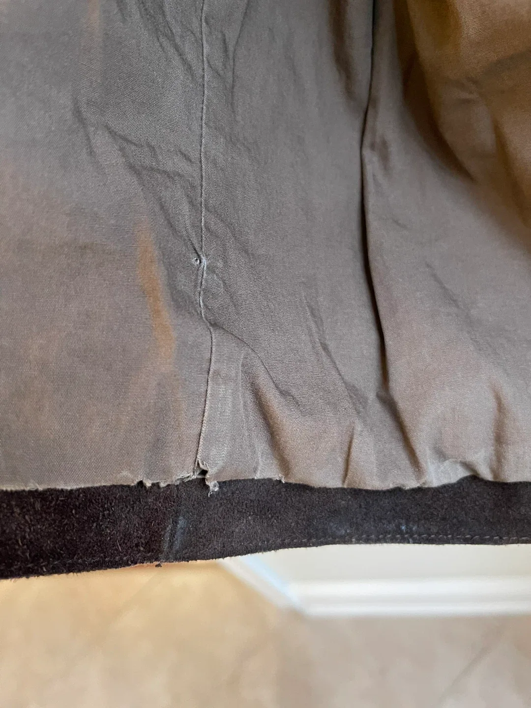 Men’s Brown “Vintage” Banana Republic Suede Button Up Jacket image indicator(8)