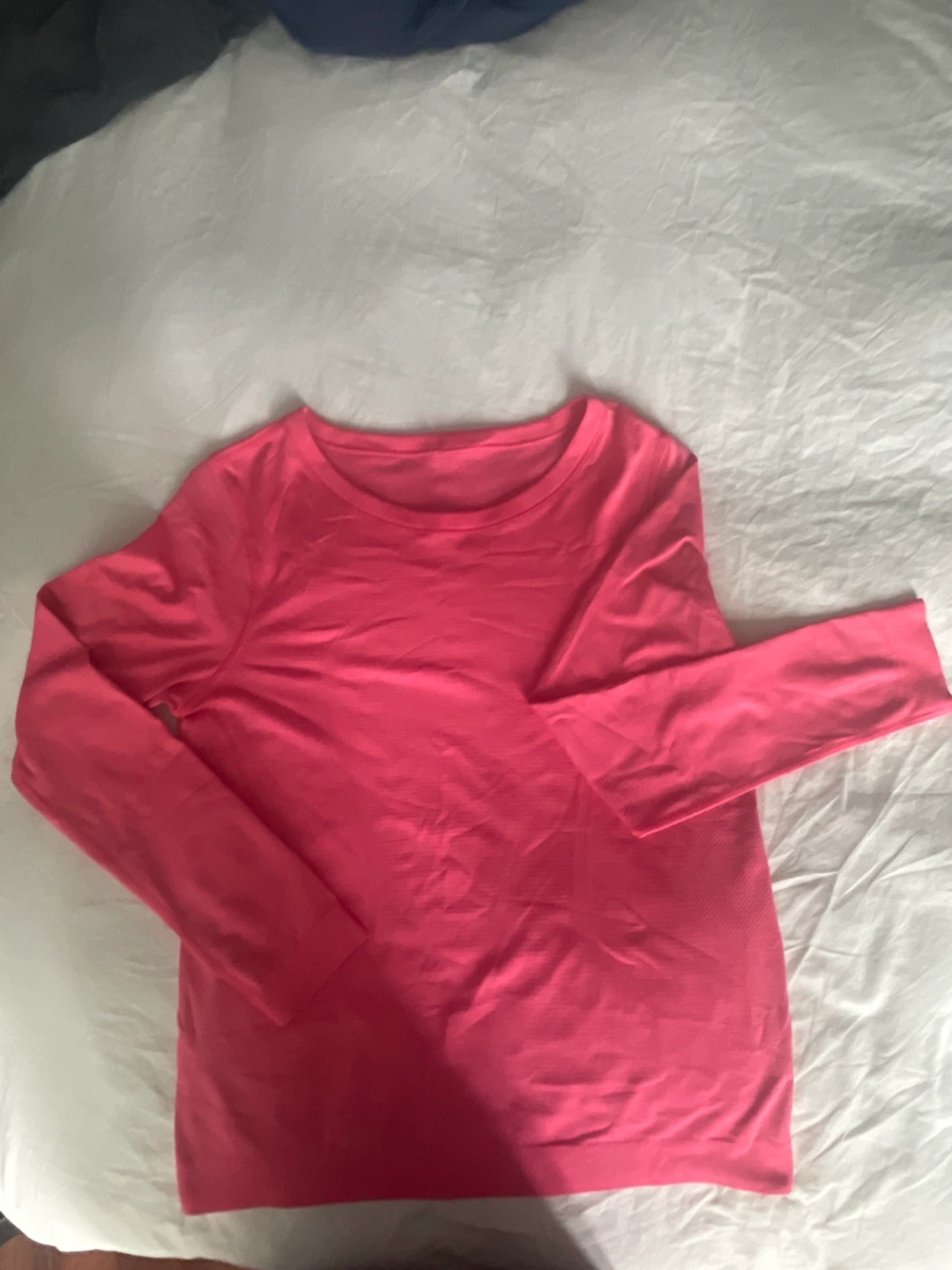 Lululemon Bright Pink Long Sleeve Top