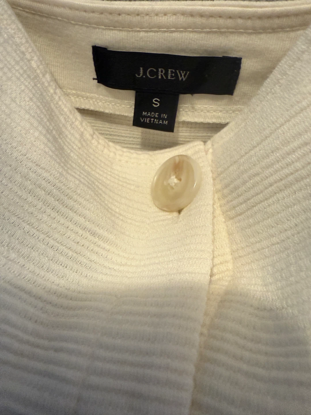 J.Crew Cream Button-Front Tank - Size Small - photo 2