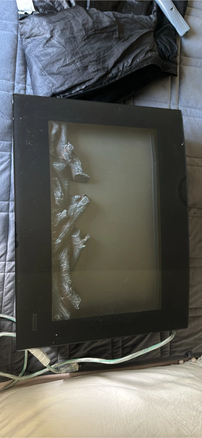 Electric Fireplace Insert - Black Frame