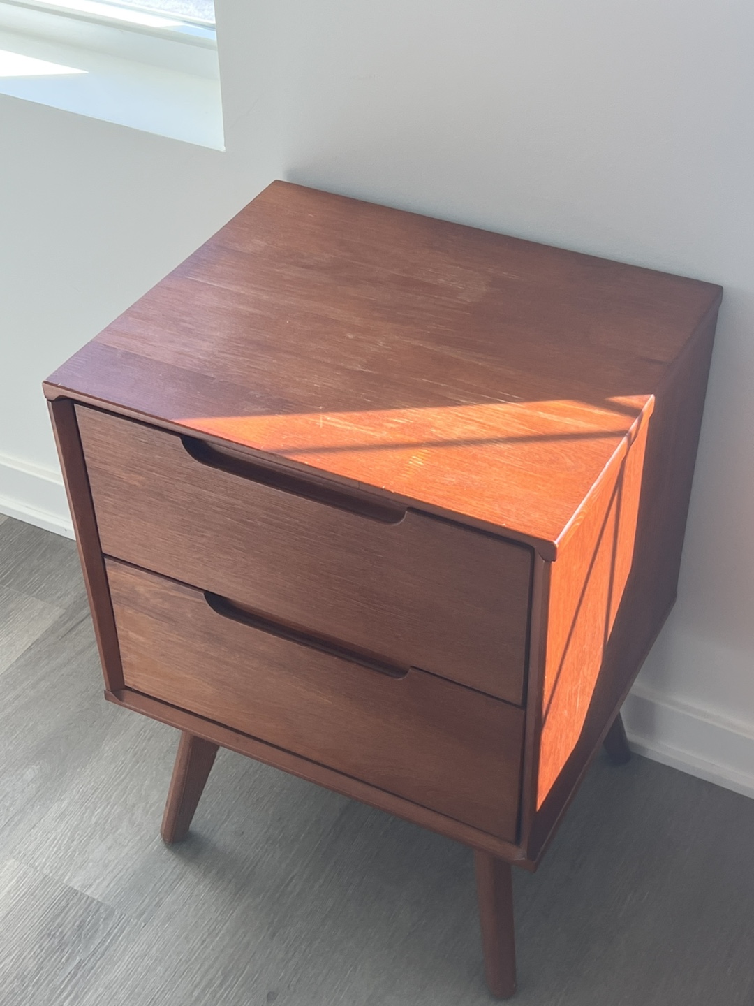 Wooden Two-Drawer Nightstand Set of 2 - photo 3