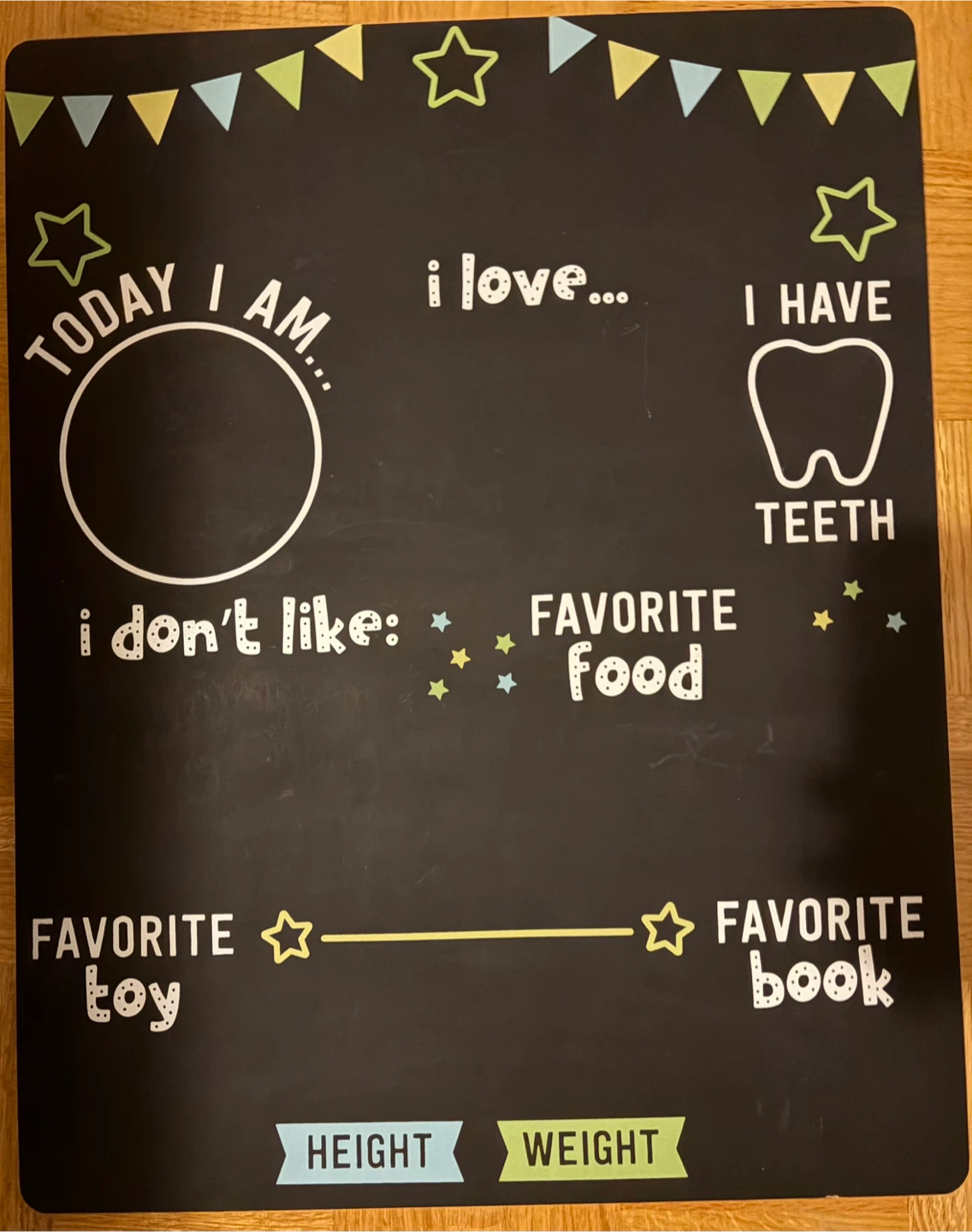 Baby Milestone Chalkboard