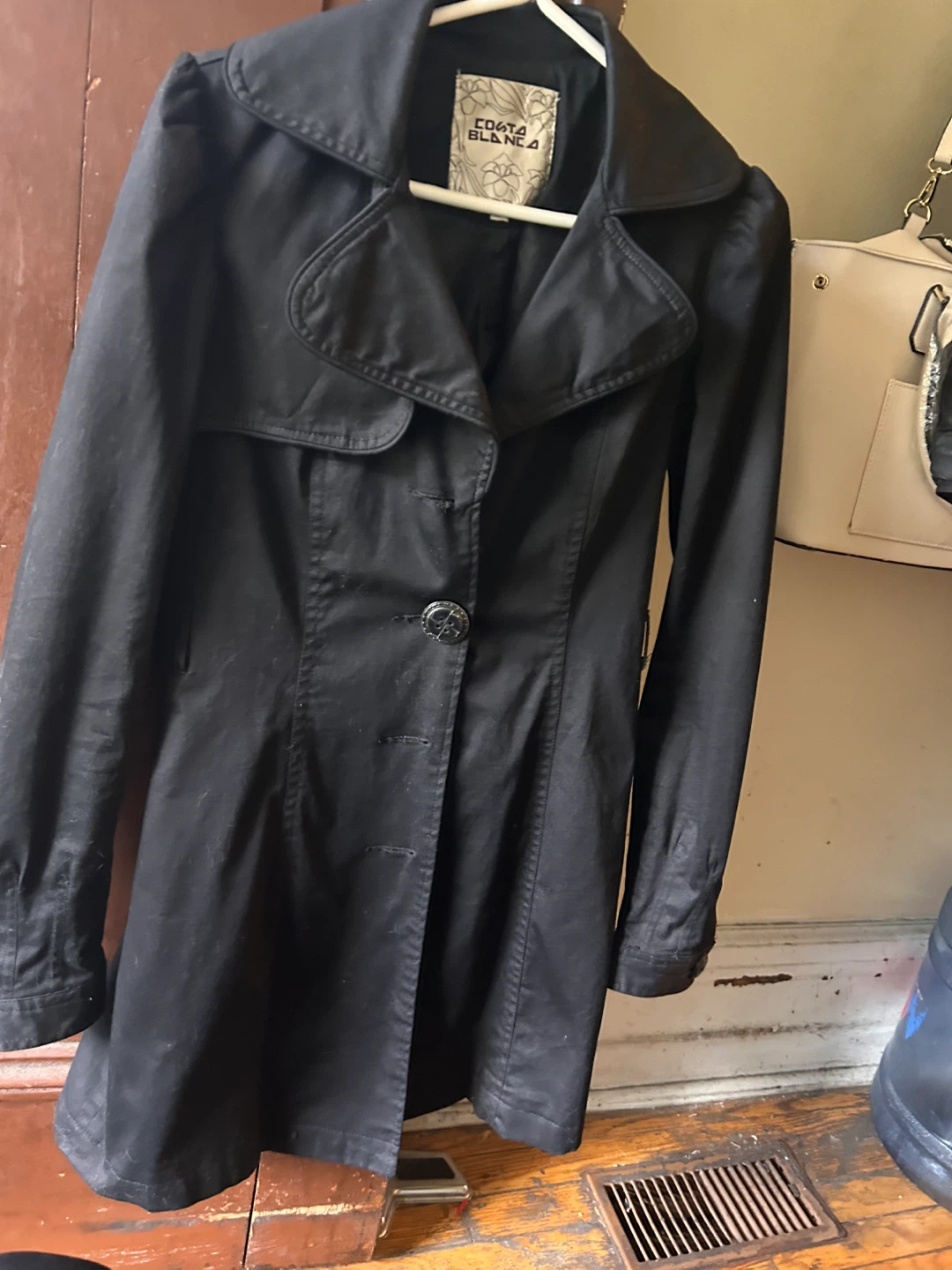 Costa Blanca Black Coat - Size 6