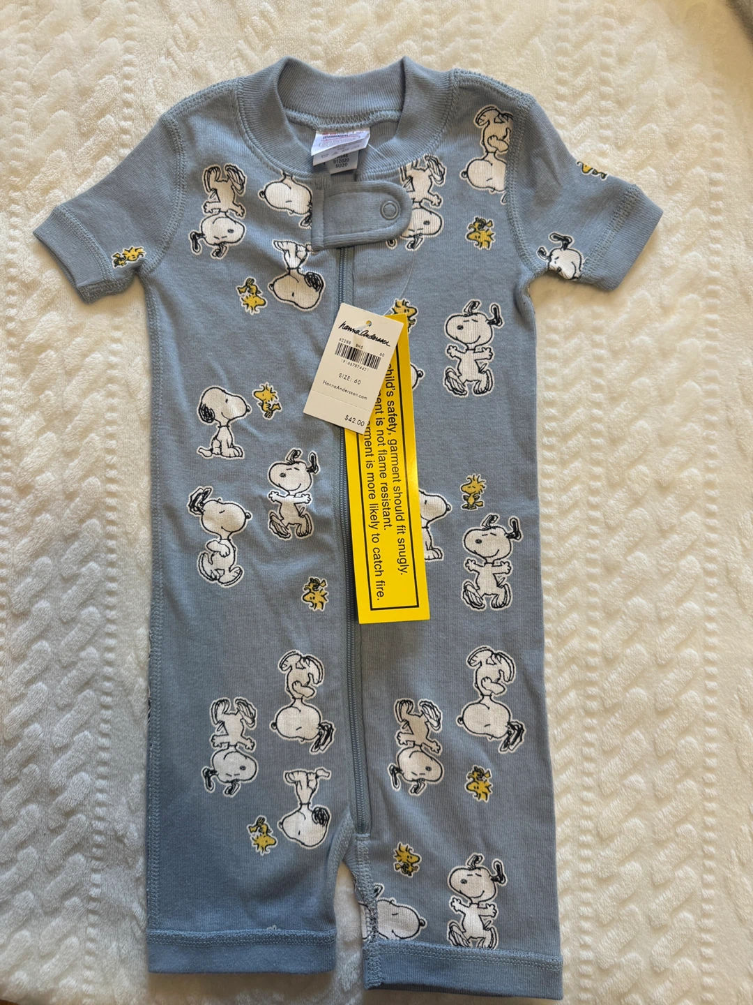 New Hanna Andersson Peanuts Romper (3-6 Months)