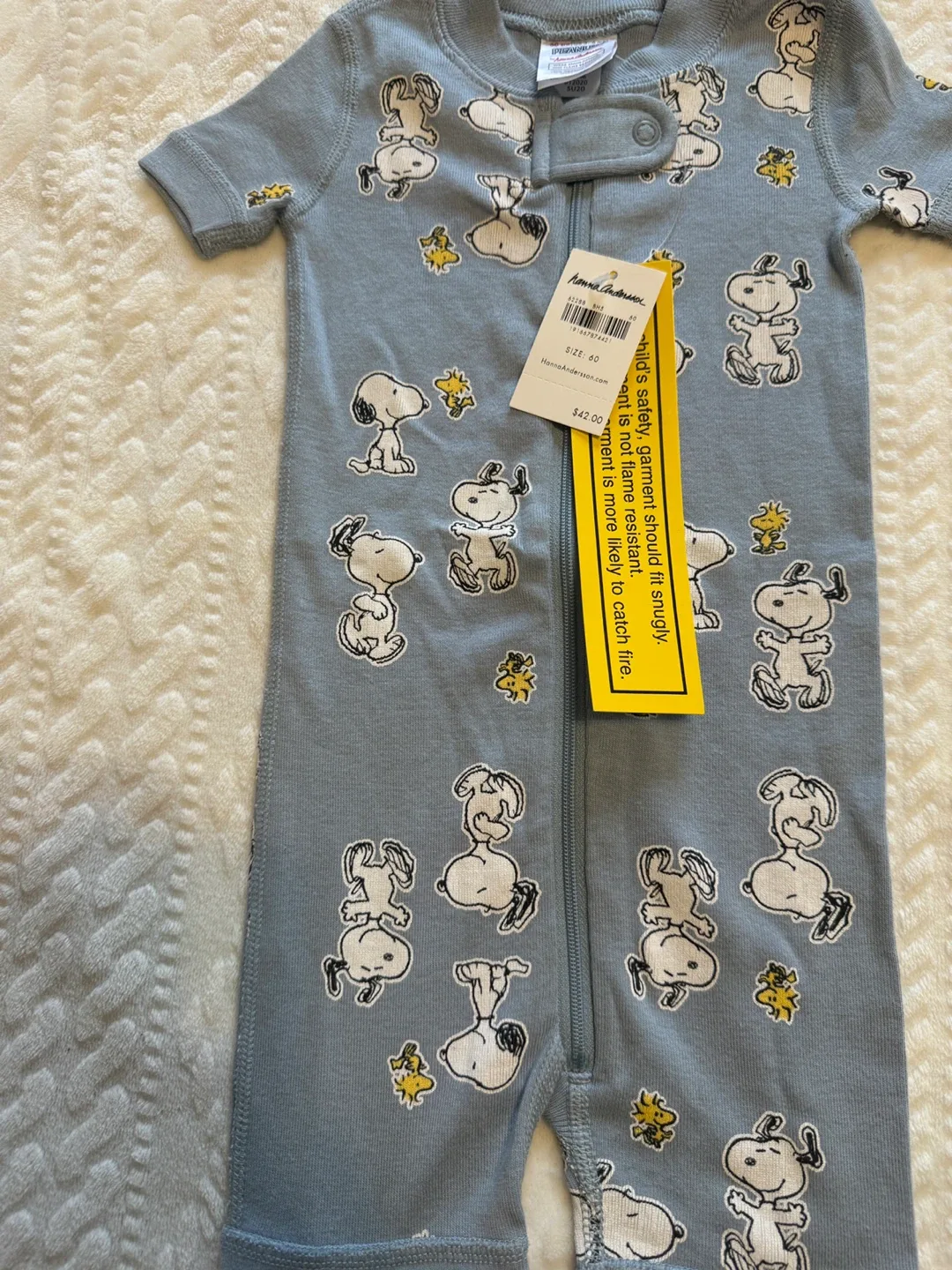 New Hanna Andersson Peanuts Romper (3-6 Months) image indicator(4)