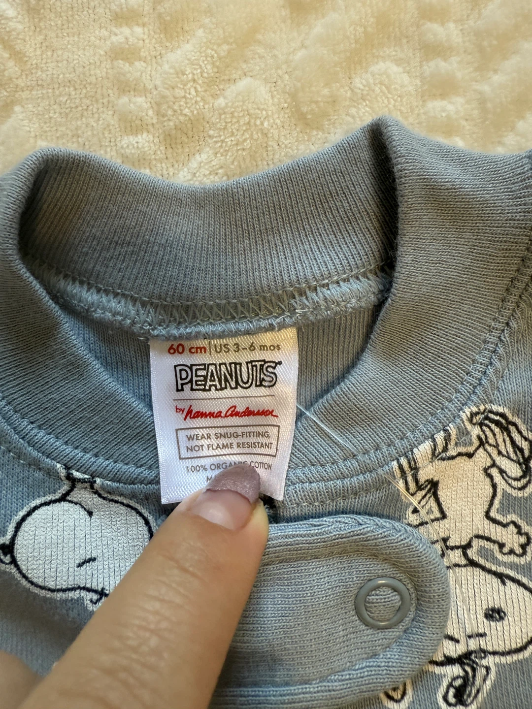 New Hanna Andersson Peanuts Romper (3-6 Months) - photo 3