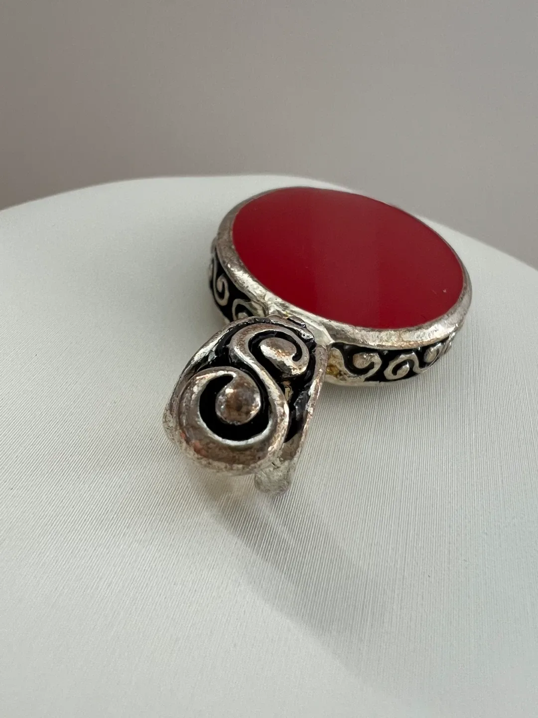 Vintage Red Stone Pendant for Necklace image indicator(2)