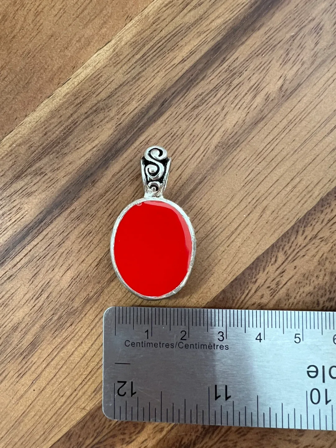 Vintage Red Stone Pendant for Necklace image indicator(6)