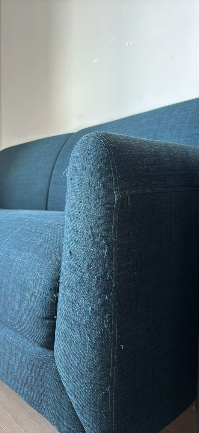 Blue 2-Seater Sofa - photo 2