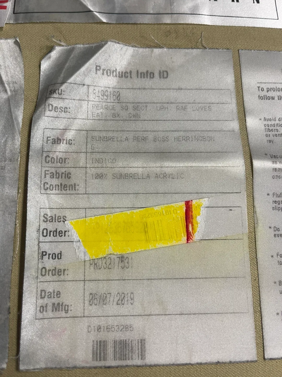 Pottery Barn Gray Sectional Sofa image indicator(6)