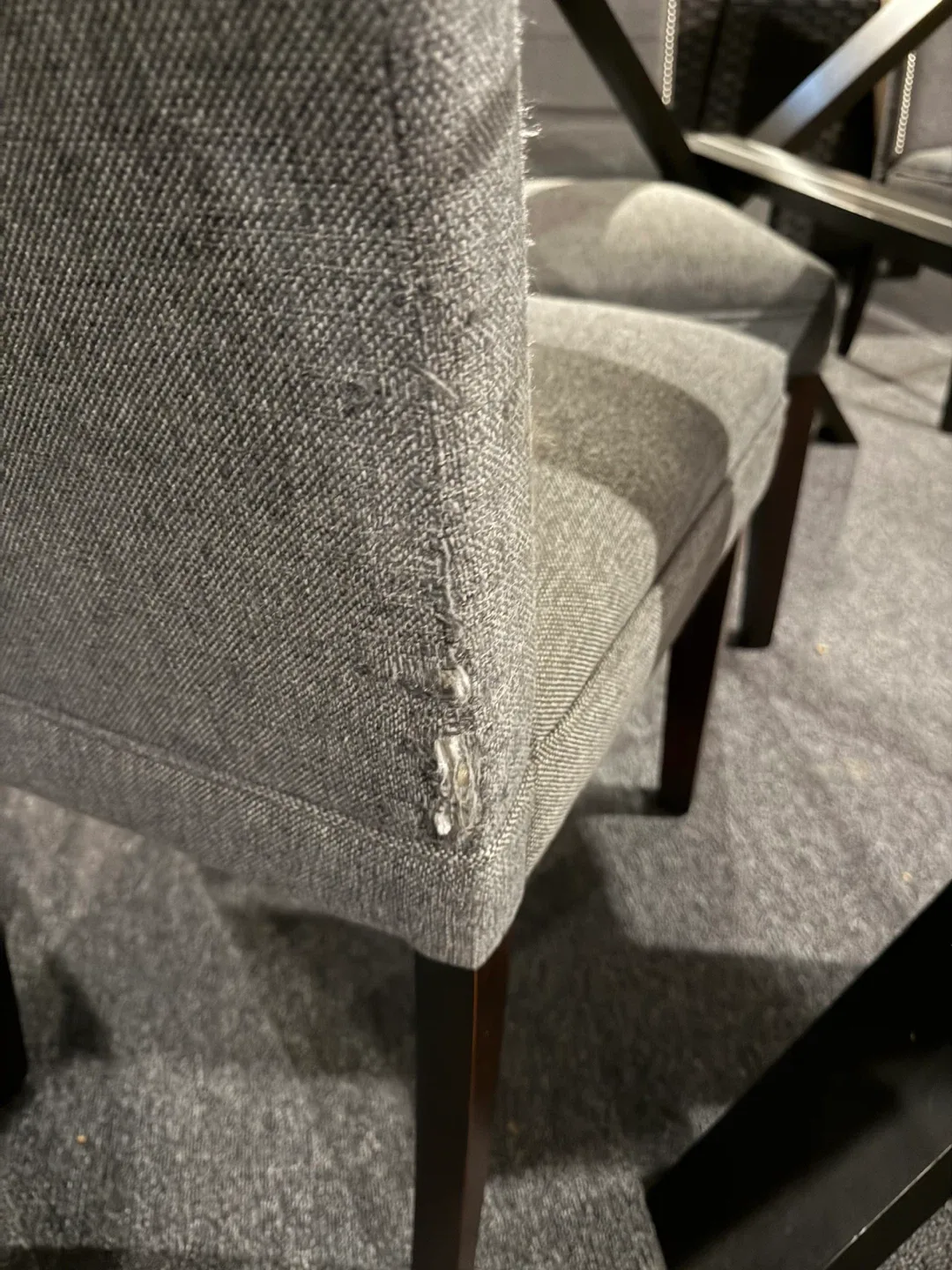 Glass Top Dining Table with 6 Grey Chairs image indicator(7)