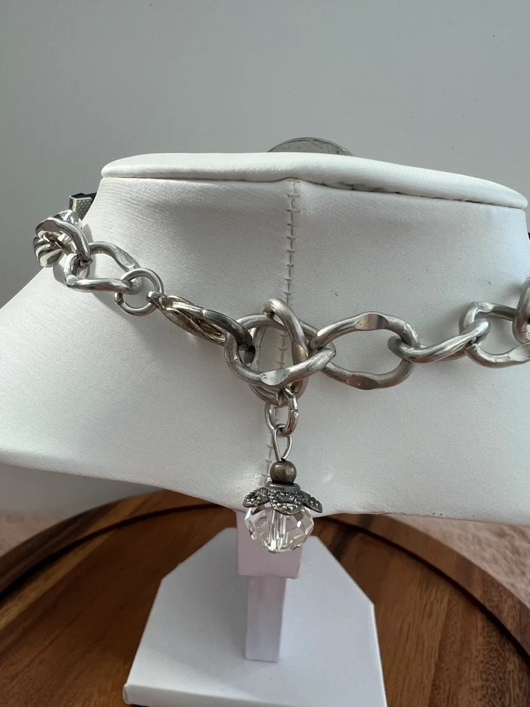 Black Leather & Rhinestone Choker image indicator(6)