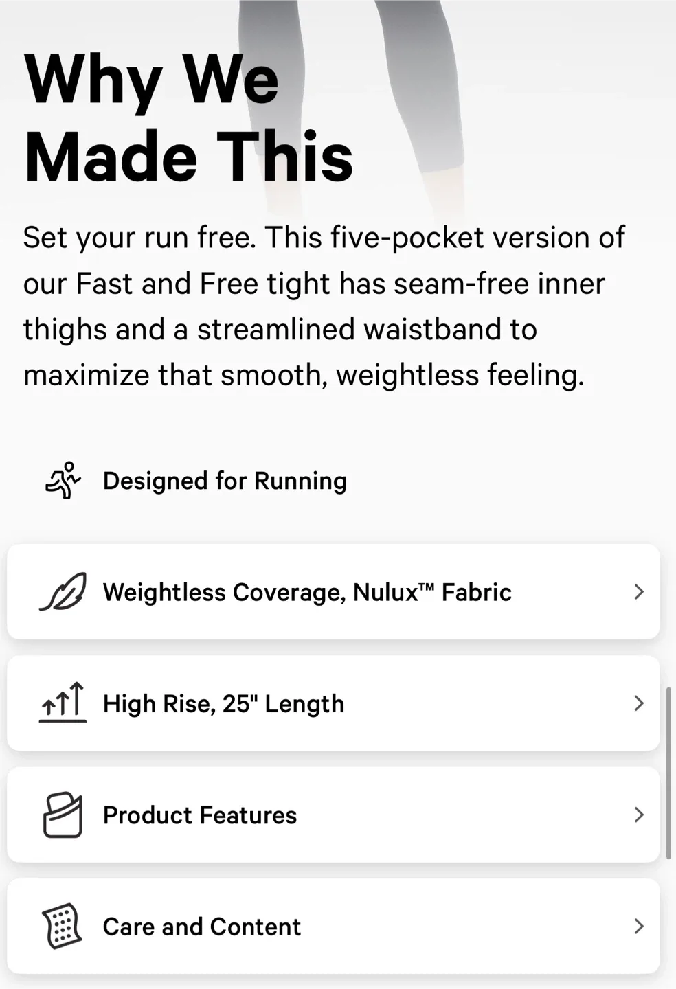 Lululemon Fast and Free High-Rise Tight 25" Size 6 image indicator(7)