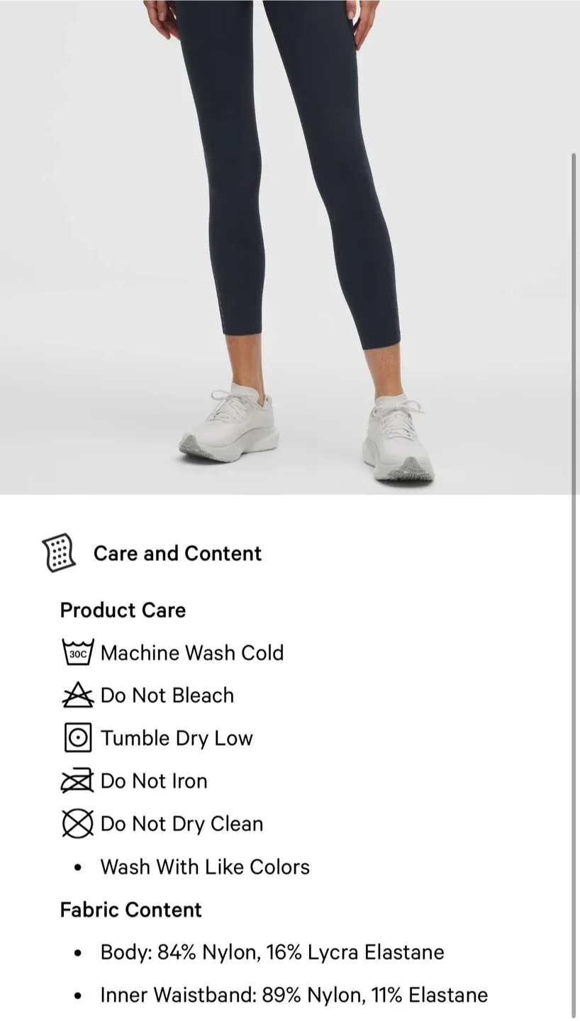 Lululemon Fast and Free High-Rise Tight 25" Size 6 image indicator(9)