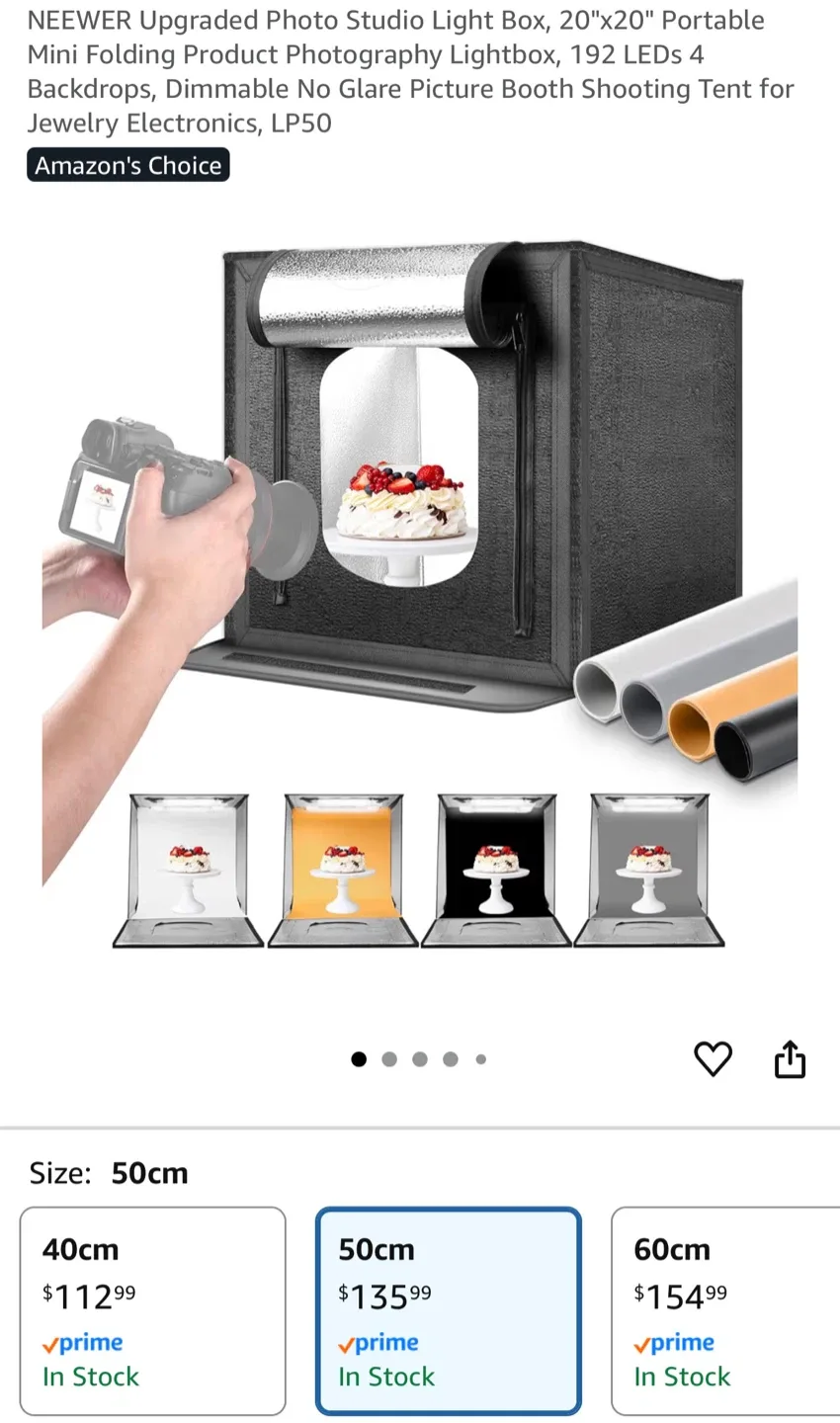 NEEWER 50cm Folding Soft Photo Studio Light Box image indicator(2)