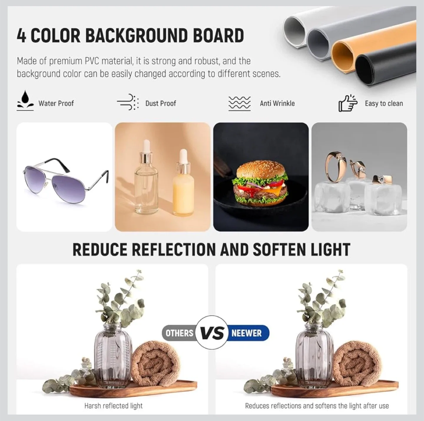 NEEWER 50cm Folding Soft Photo Studio Light Box image indicator(5)