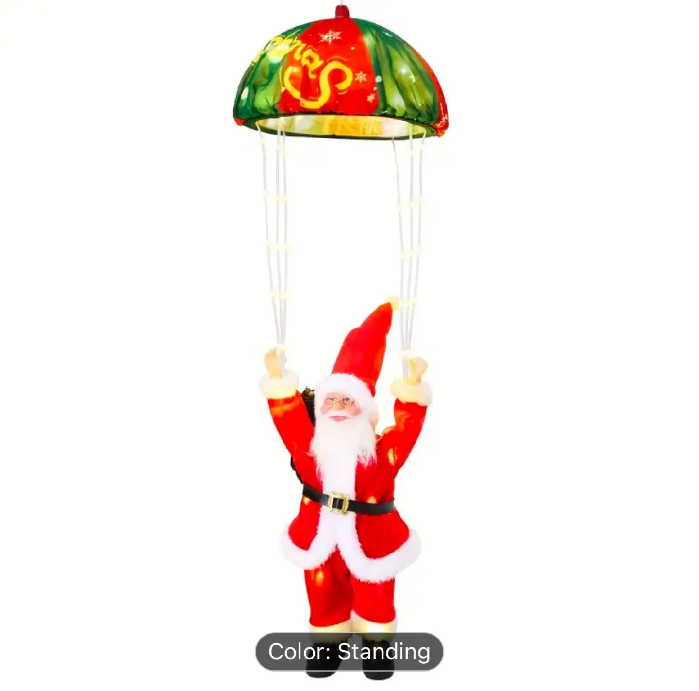 Santa Claus Parachute Christmas Tree Hanging Decoration thumbnail