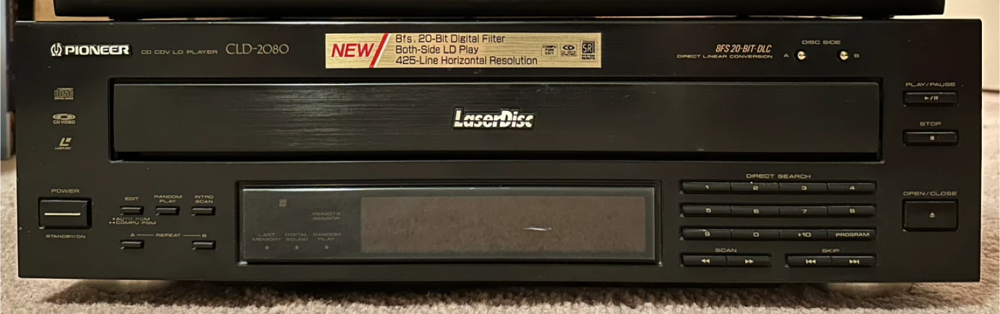 Pioneer CLD-2080 LaserDisc player - Auto flip dual side play
